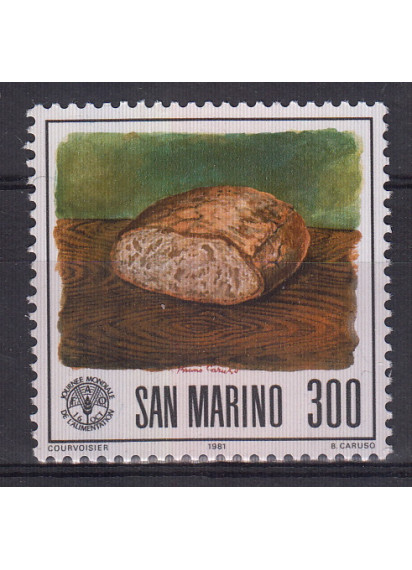 1981 San Marino Giornata Mondiale Alimentazione 1 valore nuovo Sassone 1082